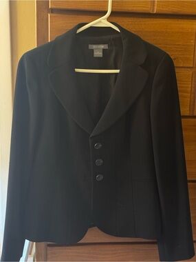Ann Taylor Black Tailored Blazer & Skirt- Full Business Suit